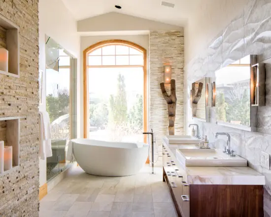 natural elements bathroom
