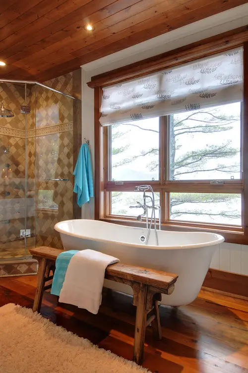 rustic bathroom