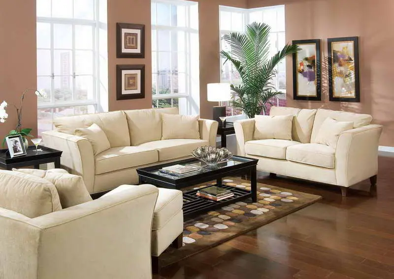 classy living room with bamboo palm