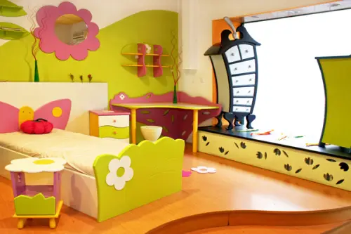whimsical garden bedroom