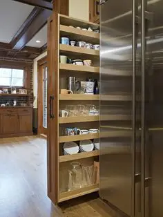 kitchen pull out vertical storage