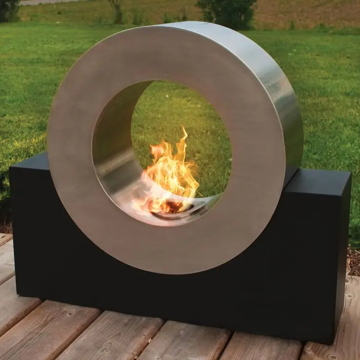 modern circular Fire Pit