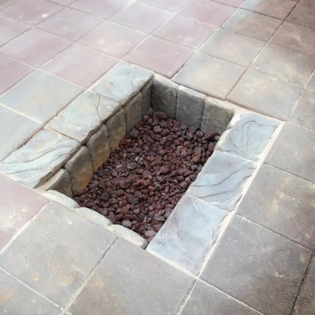 sunken stone Fire Pit