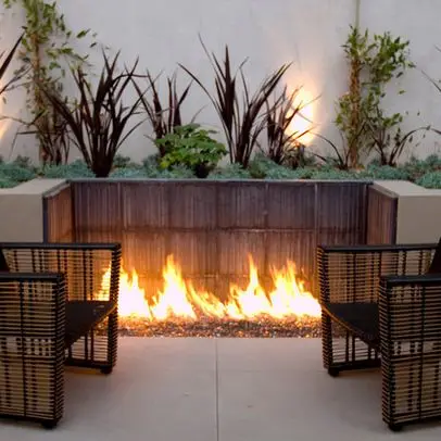 contemporary booth Fire Pit