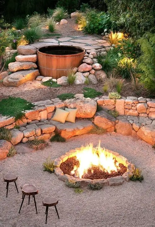 wild desert Fire Pit