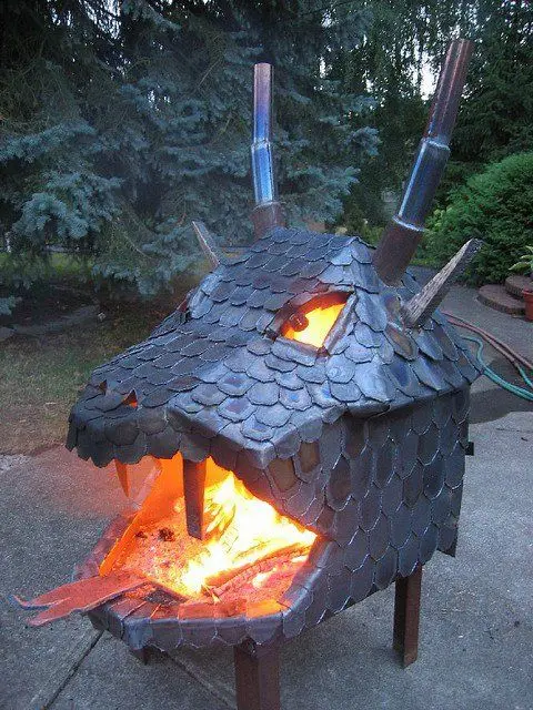 creative dragon Fire Pit