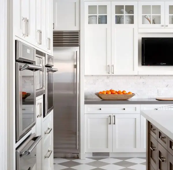 contemporary white kitchen