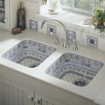 Moroccan ceramic kitchen sink