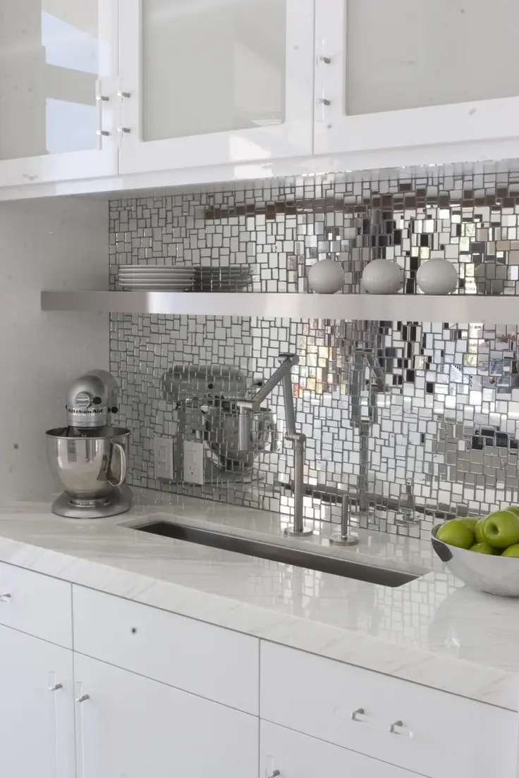 mirror ball backsplash