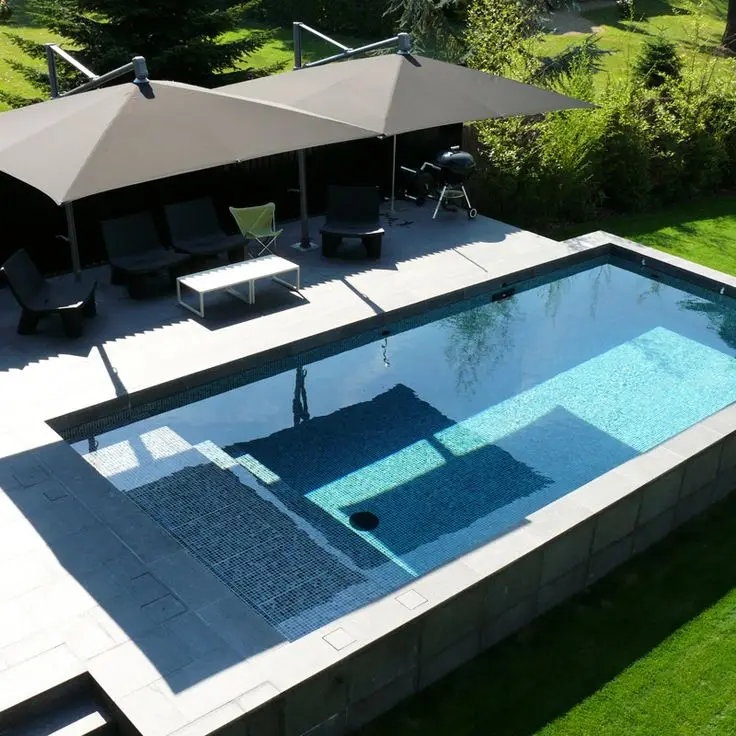 rectangular above ground pool