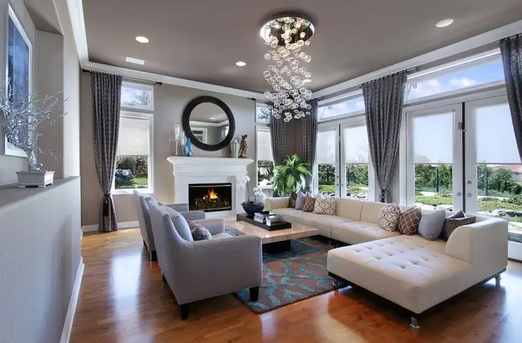 simple opulence living room design