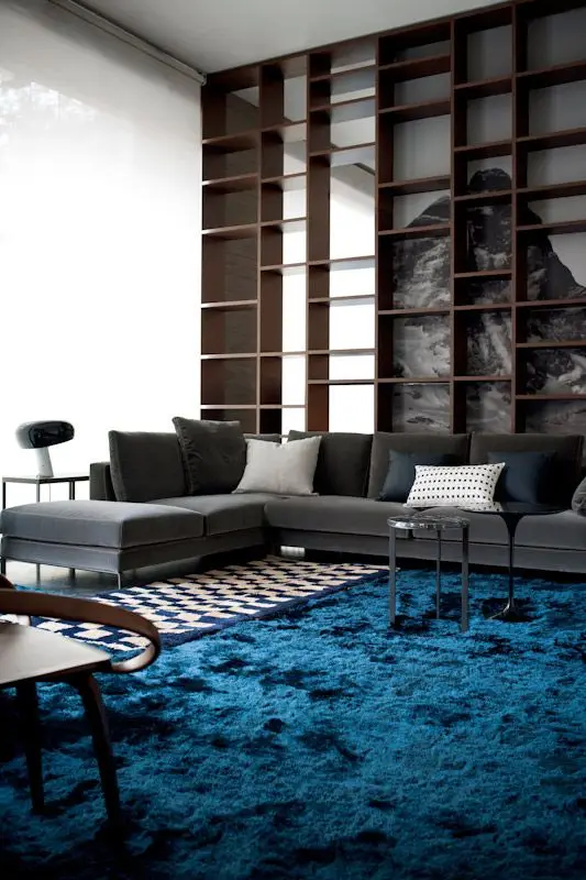 upscale bachelor's living room