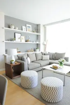 cosy grey living room design