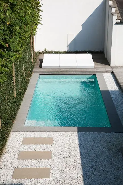 Small rectangular pool