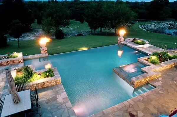 modern Aztec pool design
