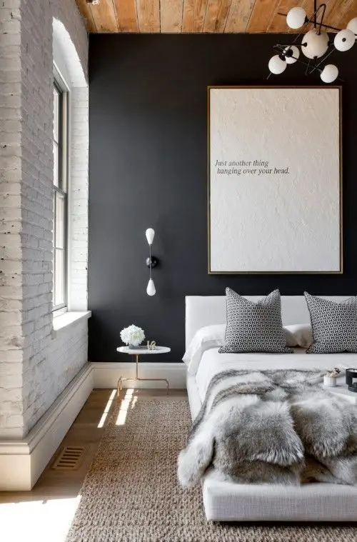 modern loft bedroom