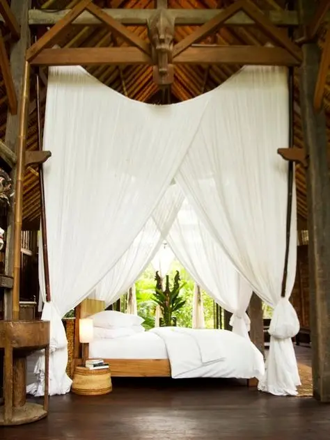 high ceiling bedroom