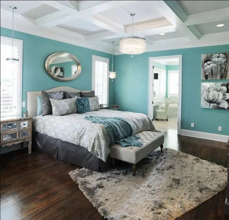 classic coffered teen's bedroom
