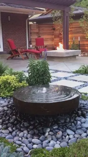 water and fire garden features