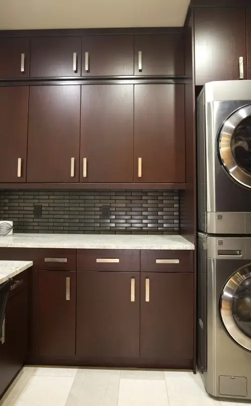 sleek and contemporary laundry