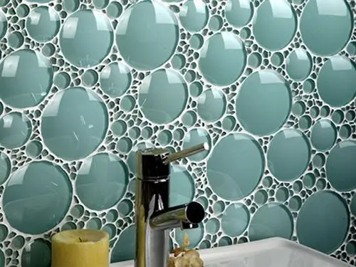 bubble backsplash tiles
