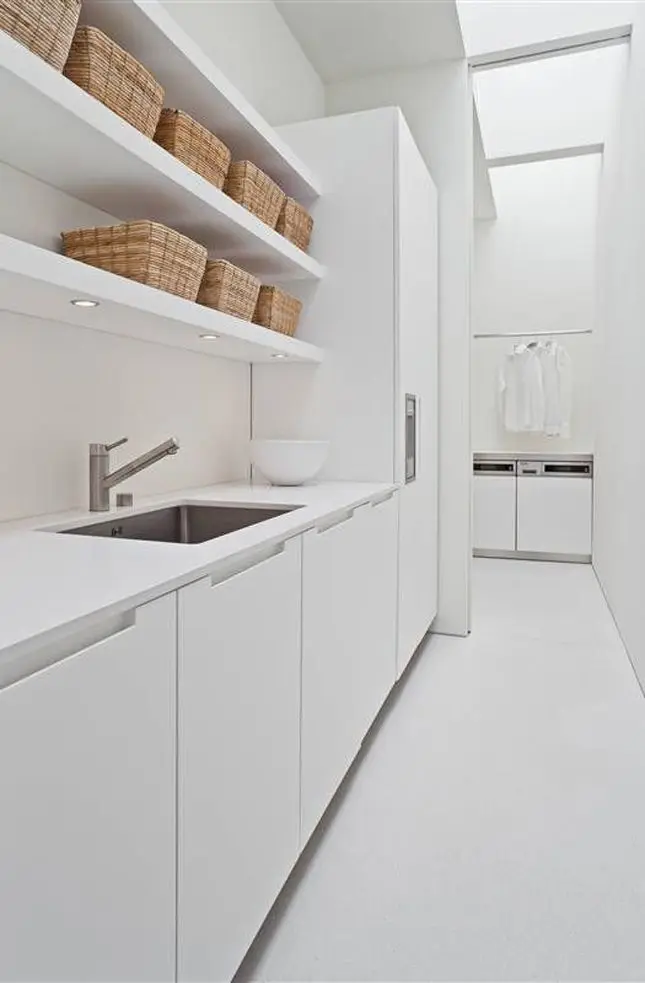 clean and organised laundry room