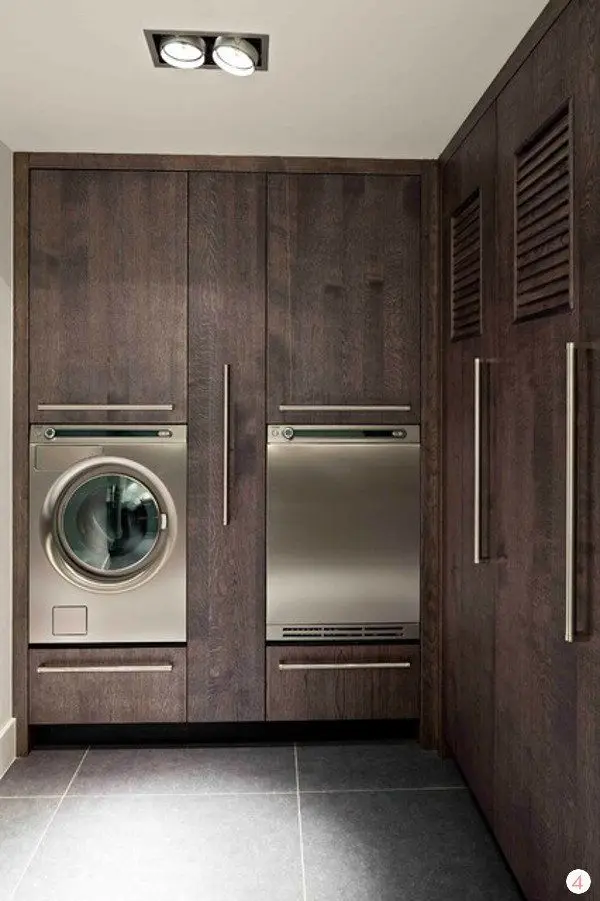 ultra luxurious and modern laundry