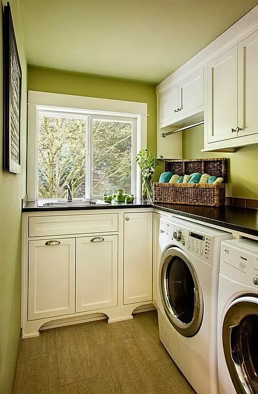 compact cirtus green laundry