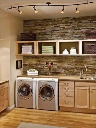 modern elegant laundry room