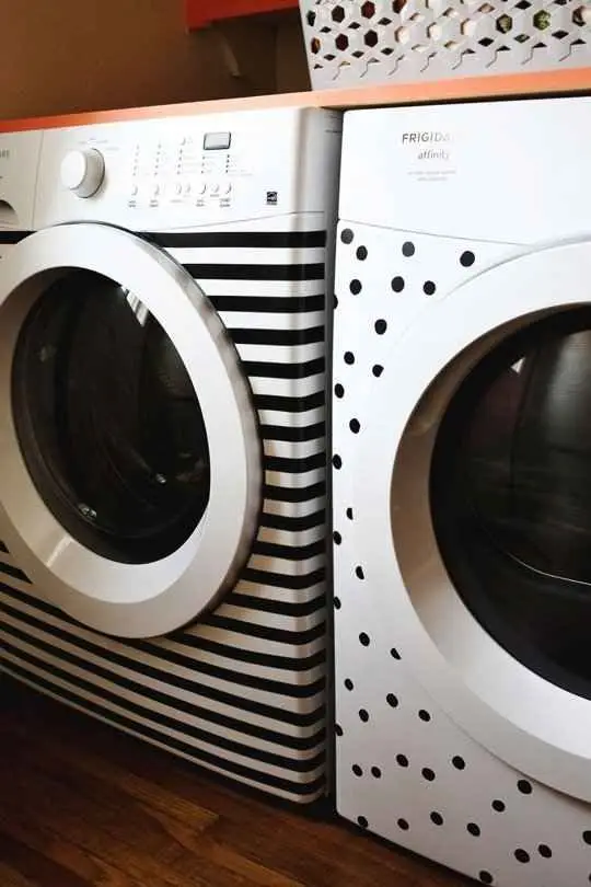 decorated laundry machines