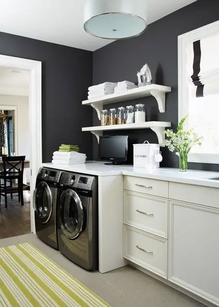 black and white laundry