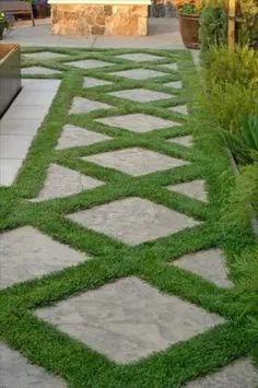 diamond garden pavers