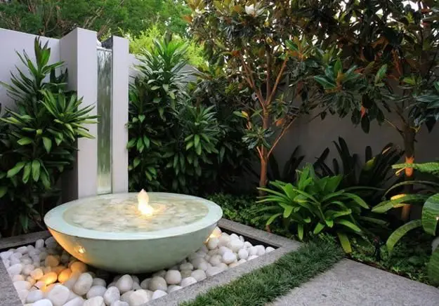 Zen garden water feature