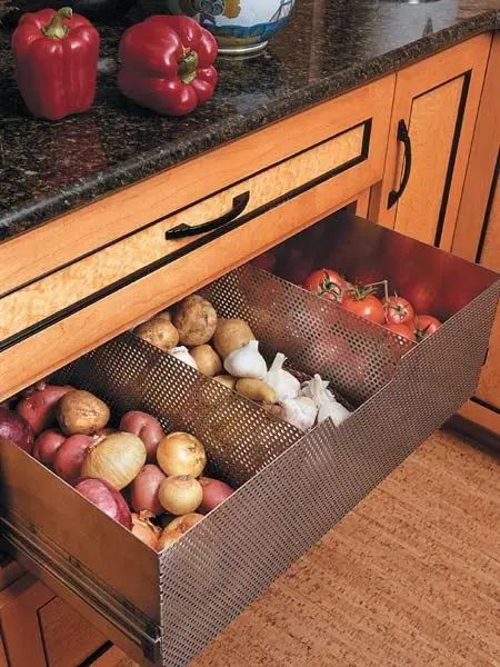 ventilated metal produce bins