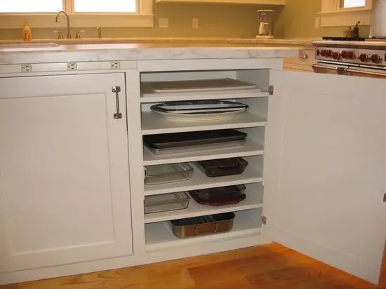 flat stacking kitchen cabinet