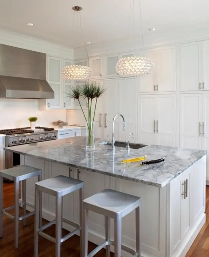 fabulous white granite kitchen island