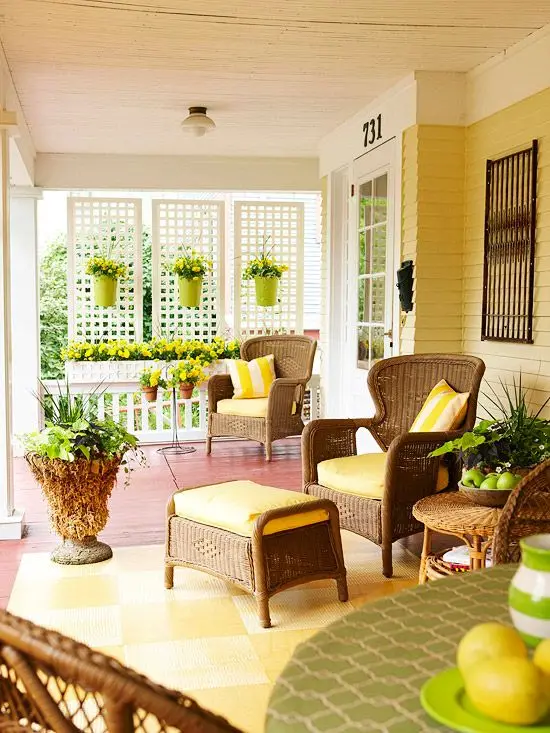 bright Queenslander verandah