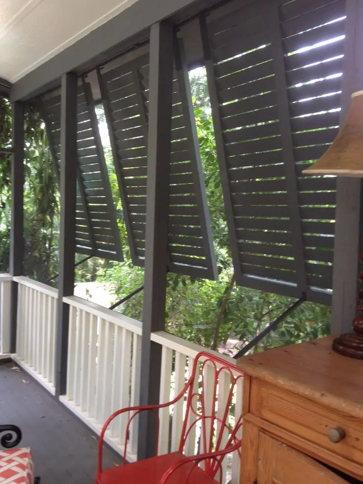 verandah privacy shutters