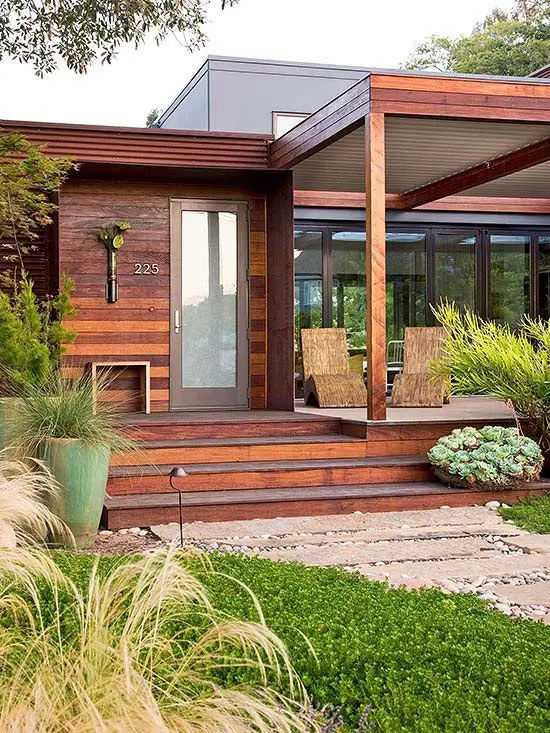 contemporary minimalist verandah