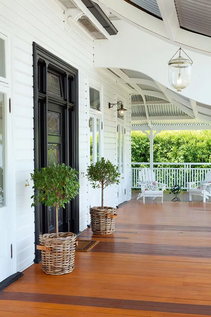 spacious verandah with hardwood floors