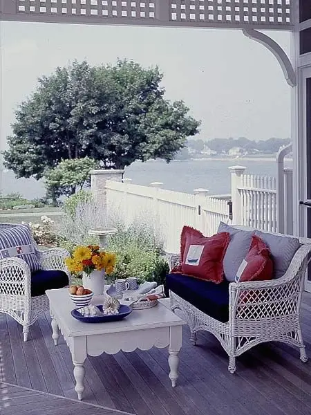 lavender verandah by the sea