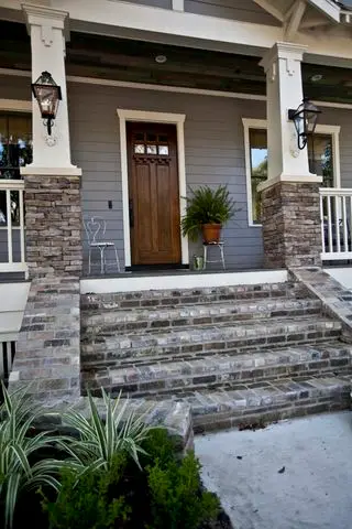 brick stone verandah steps