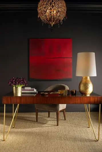 modish luxurious home office