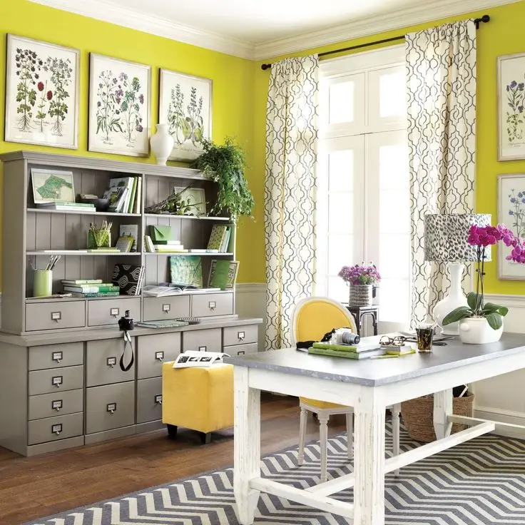 shabby chic farmhouse home office