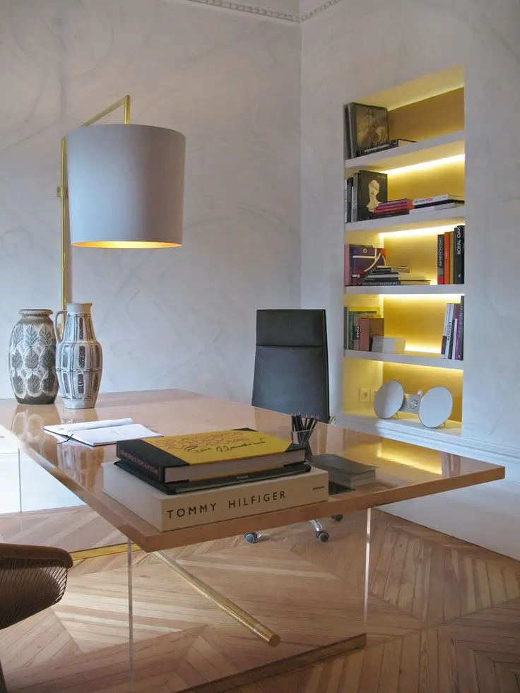 recessed wall bookcases