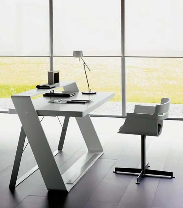 modern office with window wall