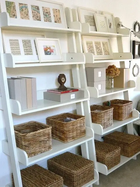 straw baskets for office storage