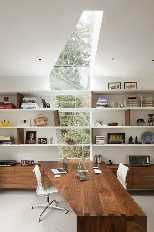 modern rustic home office design