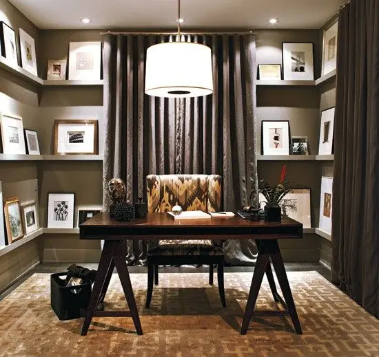 floating shelves gallery office