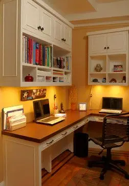 small corner home office